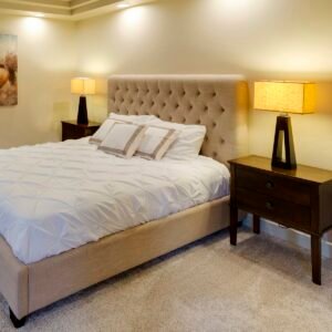 Cama Turca Lunar Casal - Linho Bege